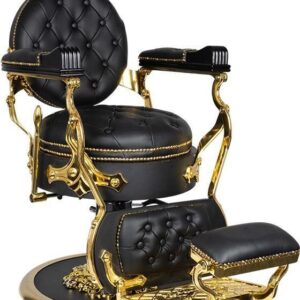 Gabbiano Fotel Barberski Cesare Gold Czarny