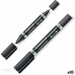 Staedtler Marker Permanentny Lumocolor 348 9 Czarny (10 Sztuk)